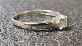 Diamond Solitaire Ring - Size 7